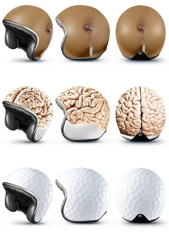 长这么大，见过最奇葩的安全帽