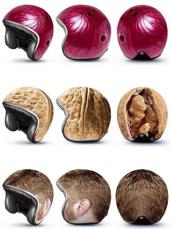 长这么大，见过最奇葩的安全帽