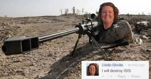 脑洞大开,她只要一根手手指就能消灭ISIS